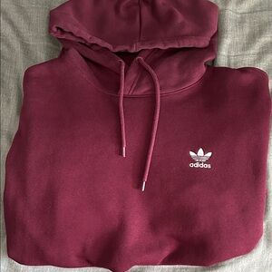 Adidas Burgundy Pullover Hoodie